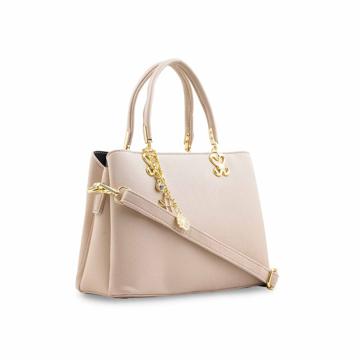 Cream Formal Hand Bag For Women P36654