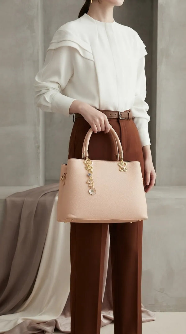 Cream Formal Hand Bag For Women P36654