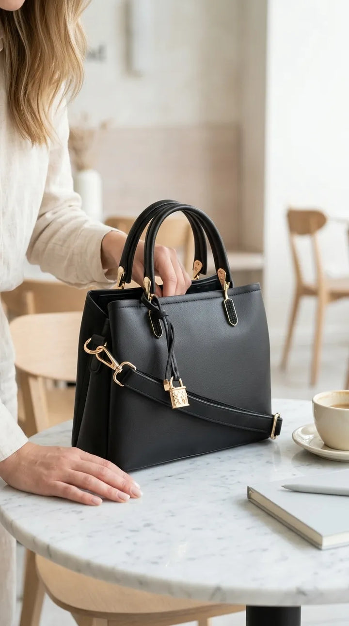Black Formal Hand Bag For Women P36655