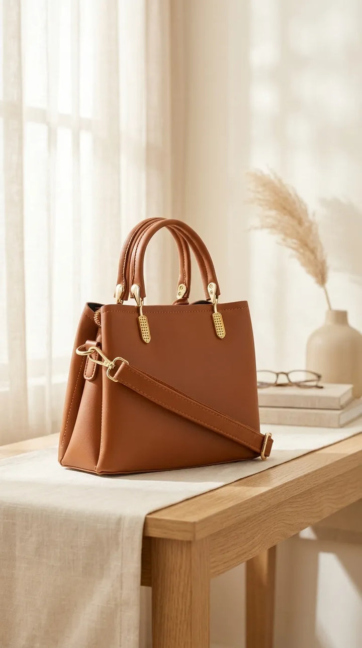 Mustard Formal Hand Bag For Women P36655