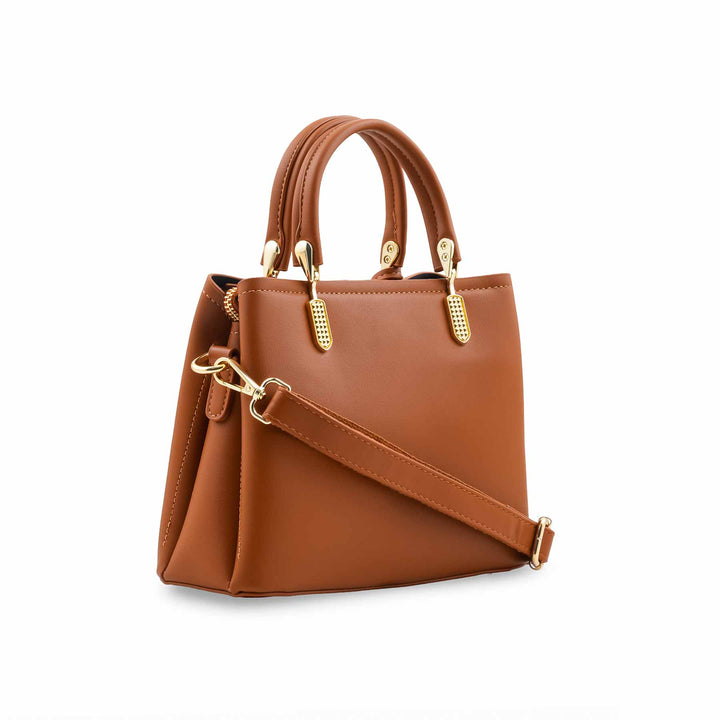 Mustard Formal Hand Bag For Women P36655