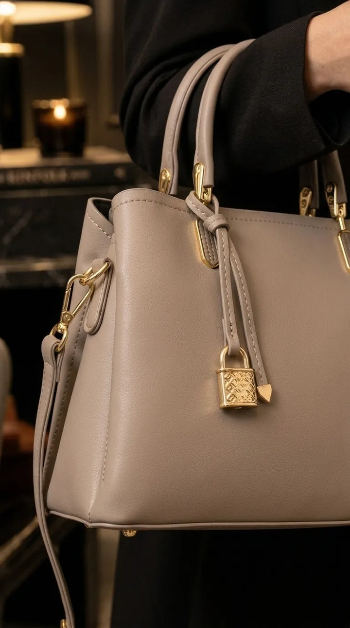Grey Formal Hand Bag For Women P36655