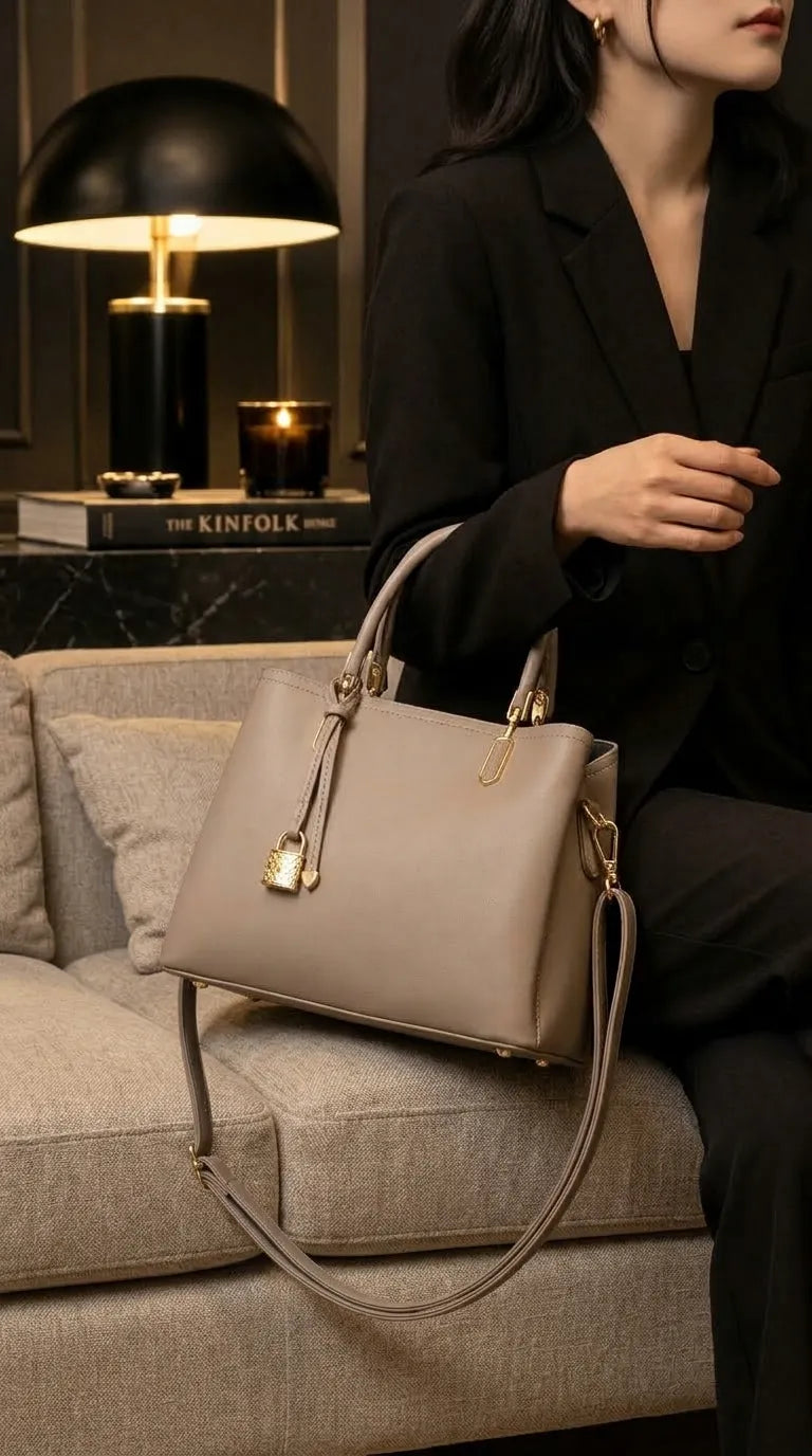Grey Formal Hand Bag For Women P36655