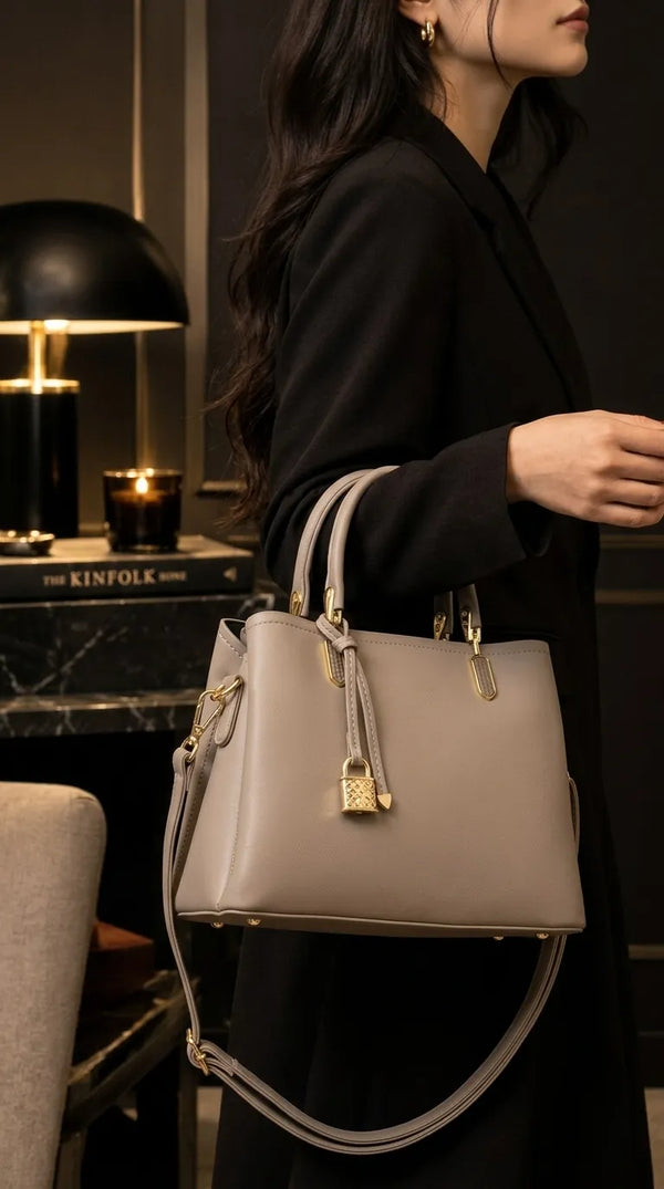 Grey Formal Hand Bag For Women P36655