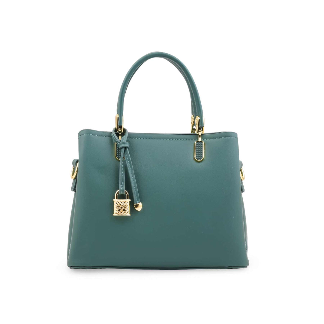 Green Formal Hand Bag For Women P36655
