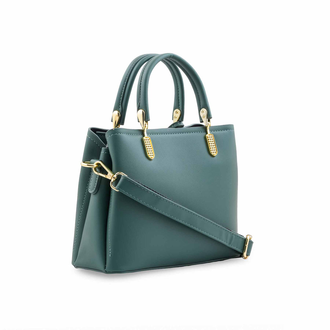 Green Formal Hand Bag For Women P36655
