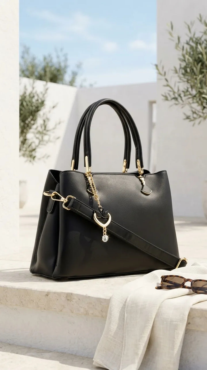 Black Formal Hand Bag For Women P36656