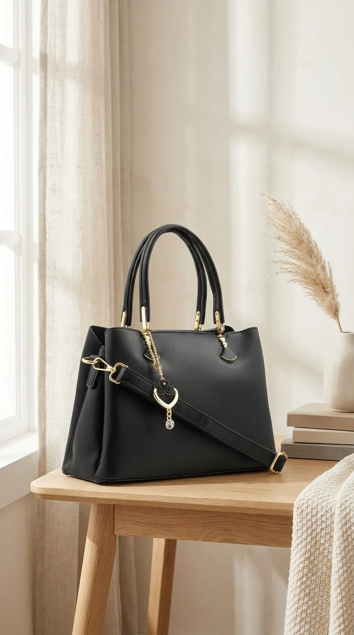 Black Formal Hand Bag For Women P36656