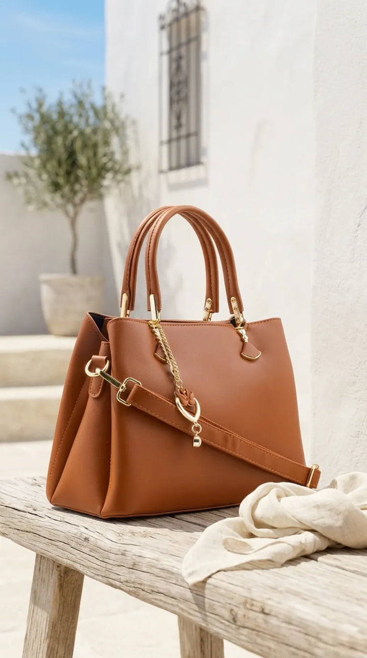 Mustard Formal Hand Bag For Women P36656