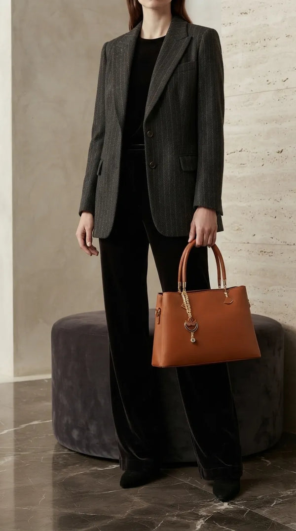 Mustard Formal Hand Bag For Women P36656