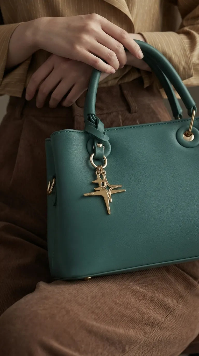 Green Formal Hand Bag For Women P36657