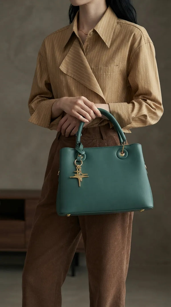 Green Formal Hand Bag For Women P36657