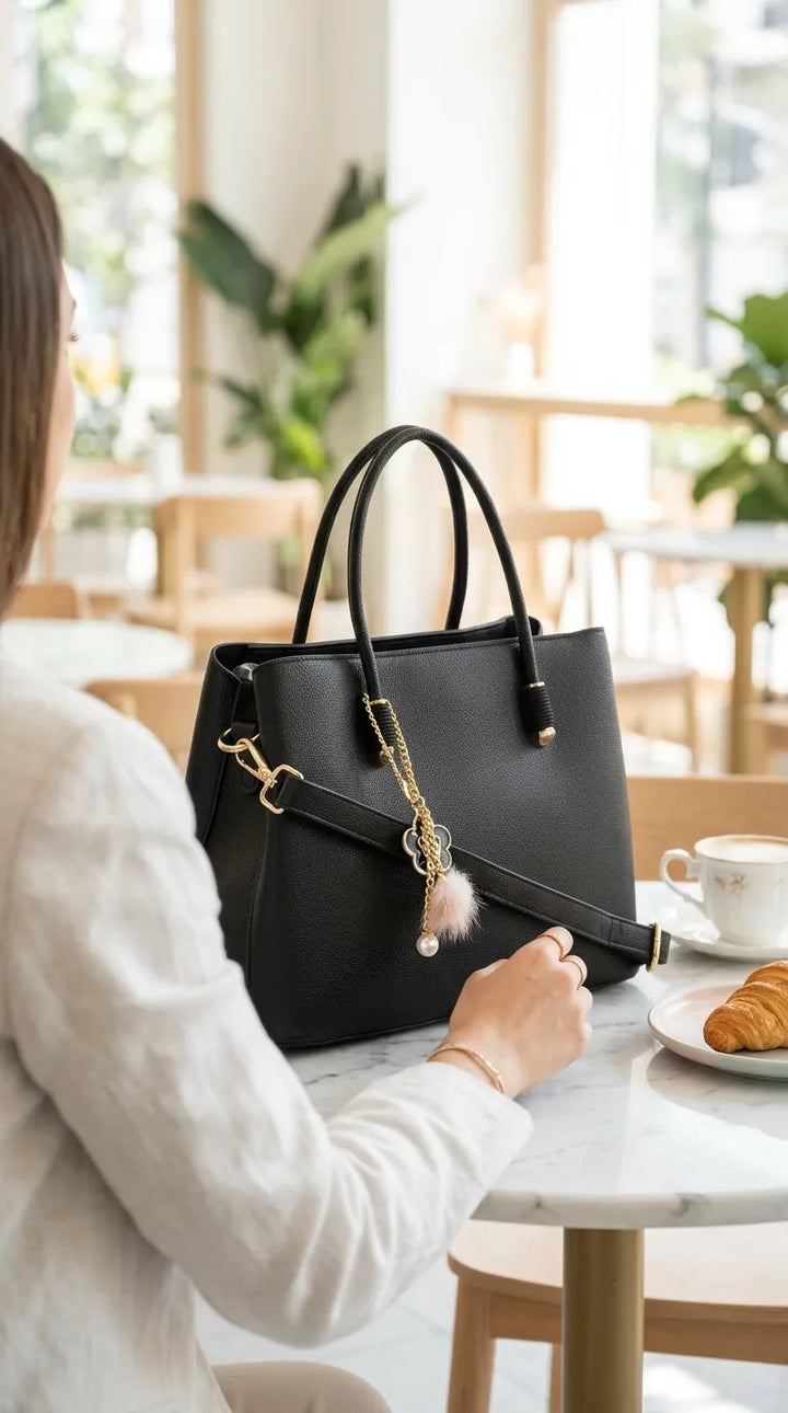 Black Formal Hand Bag For Women P36658