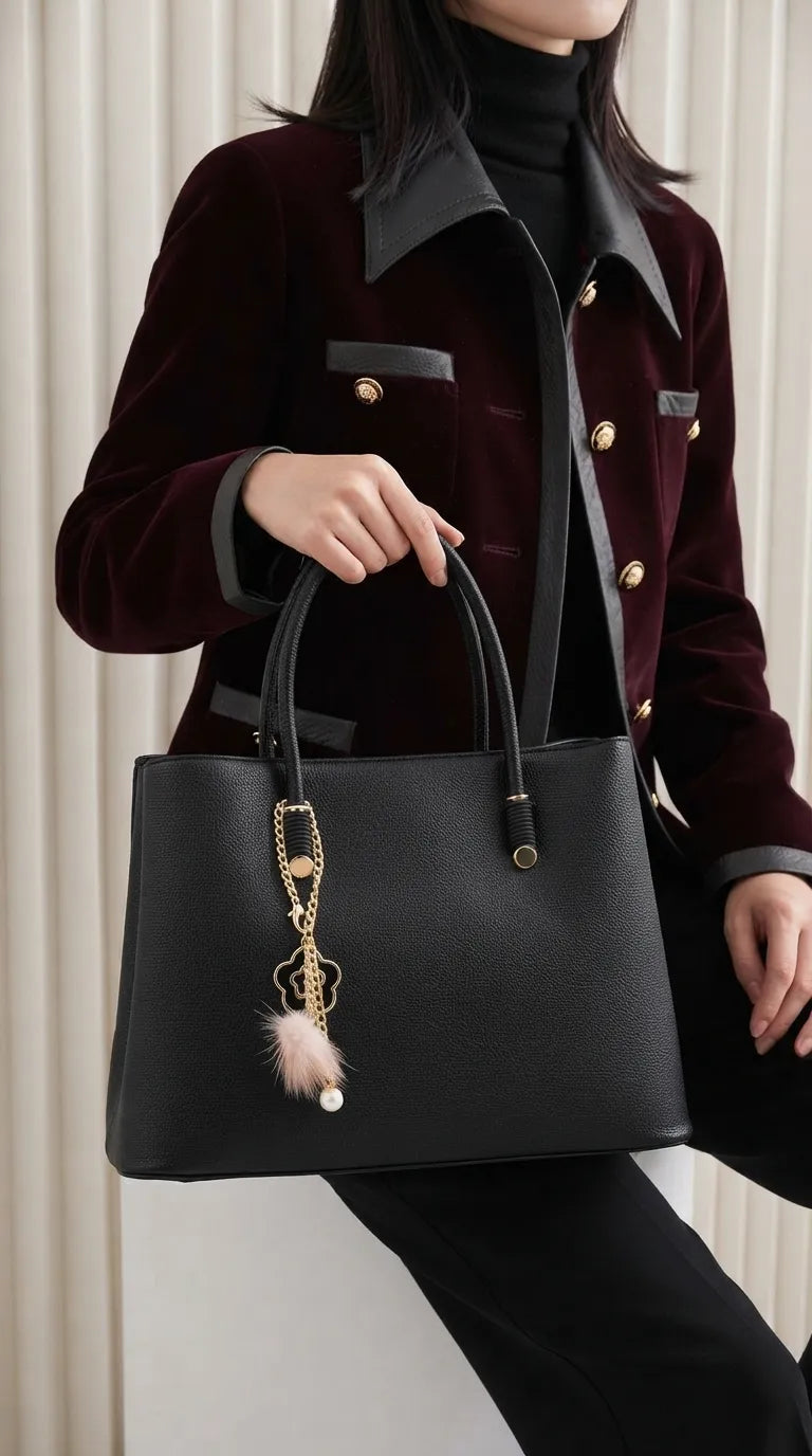 Black Formal Hand Bag For Women P36658