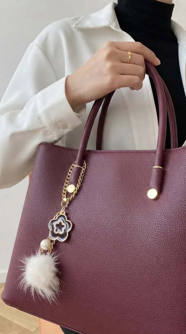 Maroon Formal Hand Bag For Women P36658
