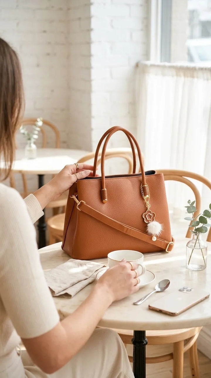 Mustard Formal Hand Bag For Women P36658