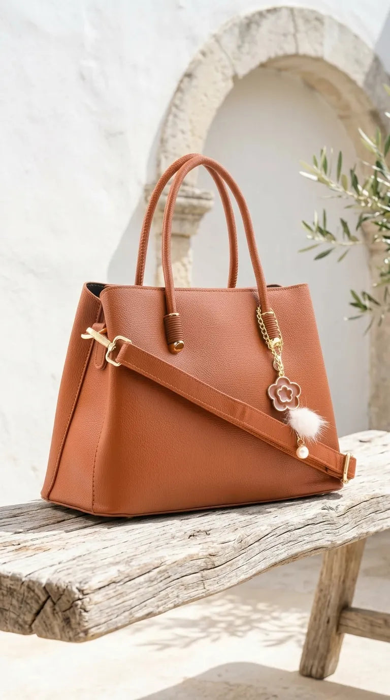 Mustard Formal Hand Bag For Women P36658