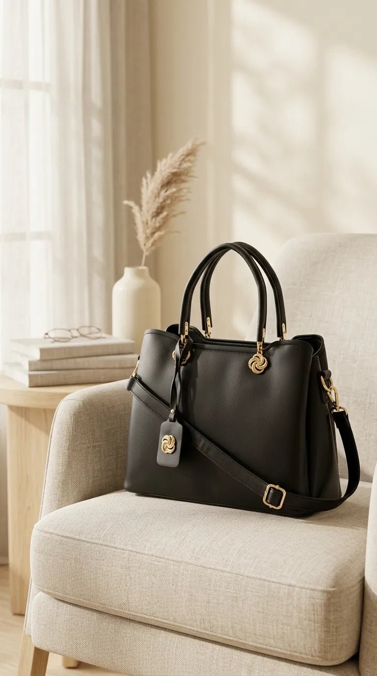 Black Formal Hand Bag For Women P36660