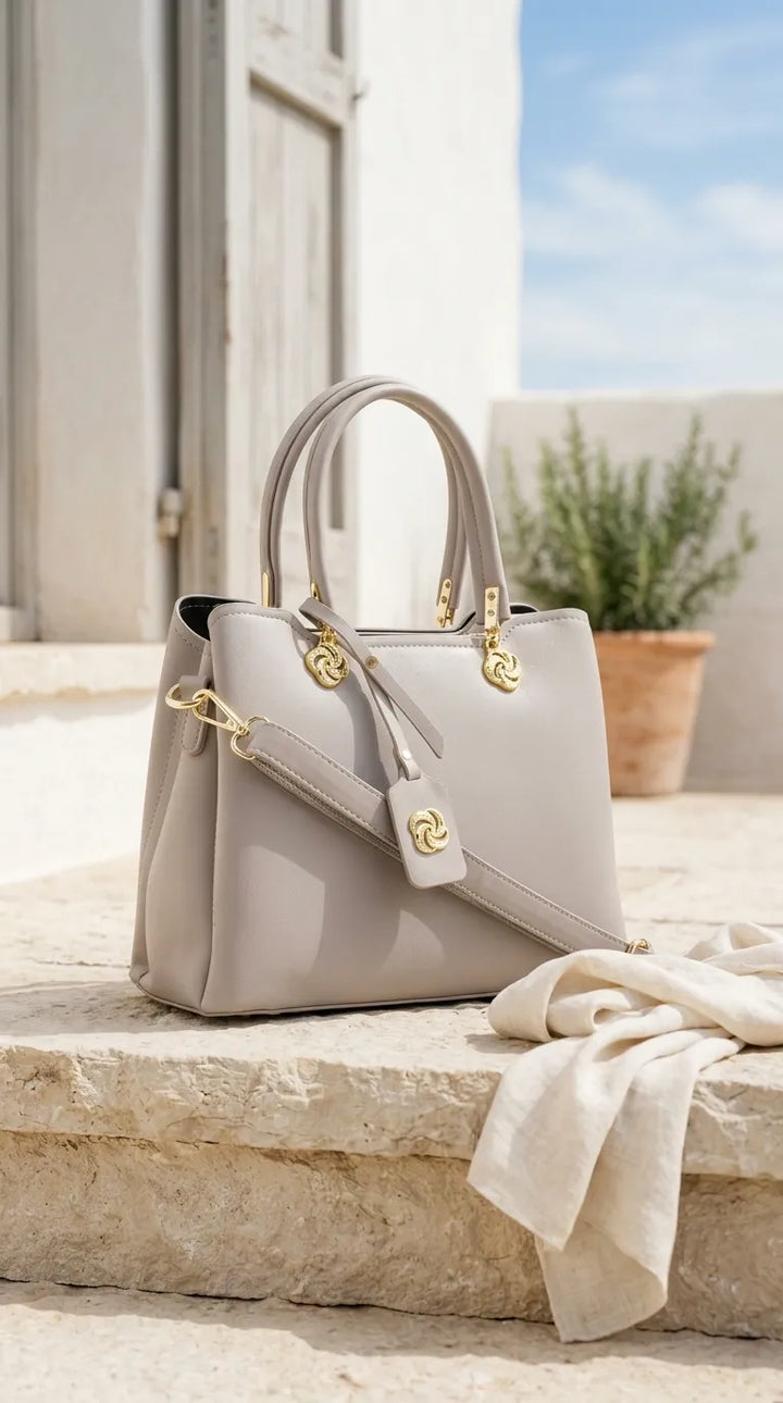 Grey Formal Hand Bag For Women P36660