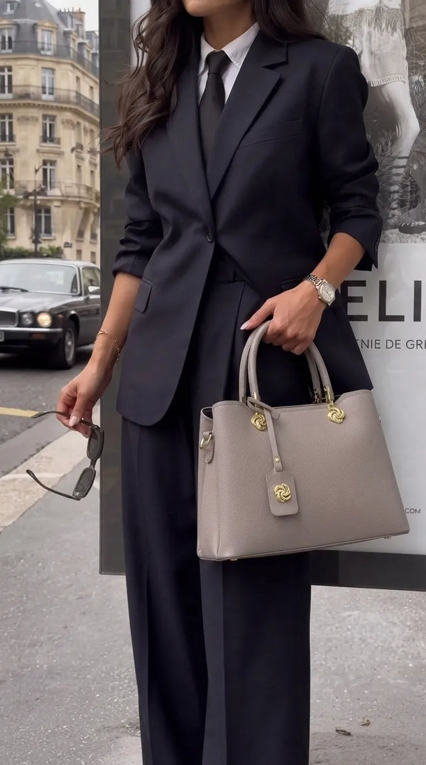 Grey Formal Hand Bag For Women P36660