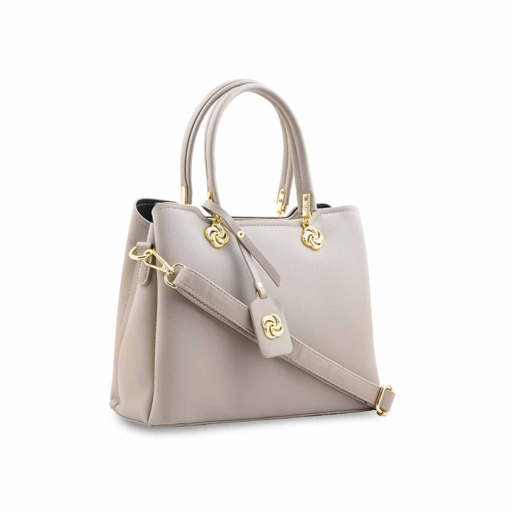 Grey Formal Hand Bag For Women P36660