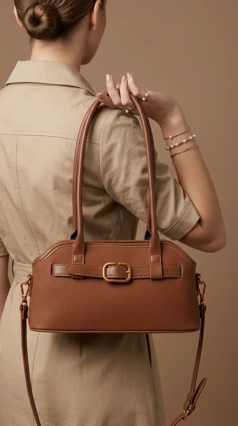 Mustard Formal Hand Bag For Women P36662