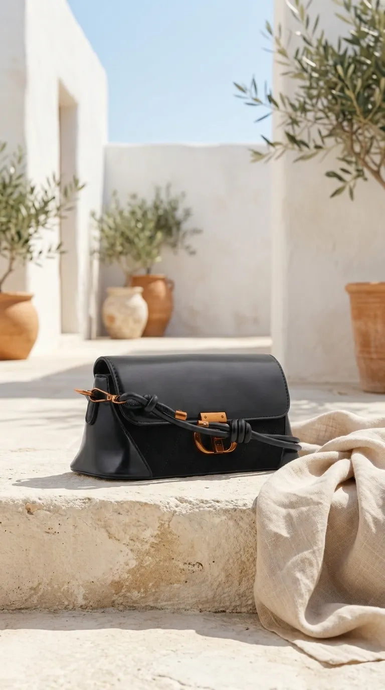 Black Formal Shoulder Bag For Women P36664