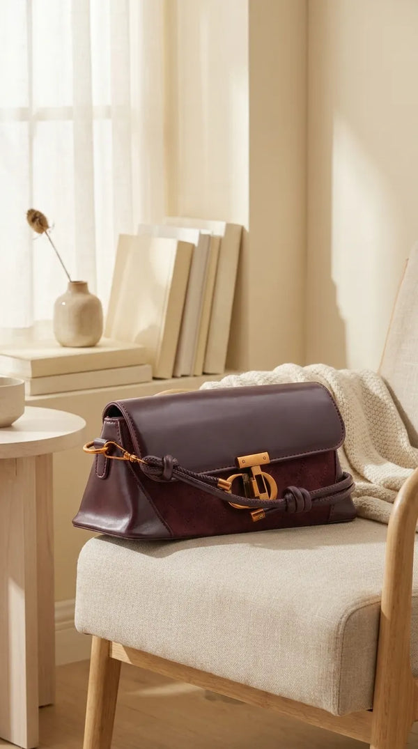 Maroon Formal Shoulder Bag For Women P36664