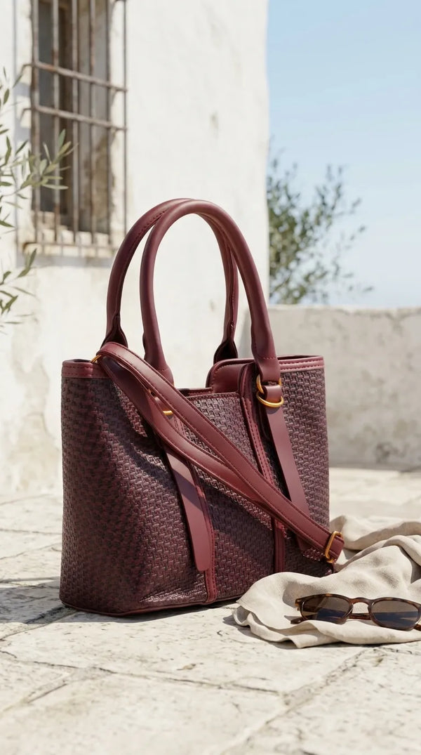 Maroon Formal Shoulder Bag For Women P36665