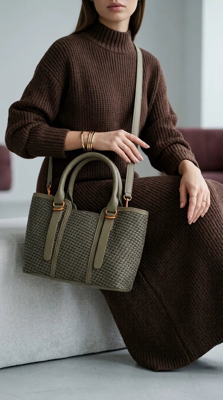 Green Formal Shoulder Bag For Women P36665