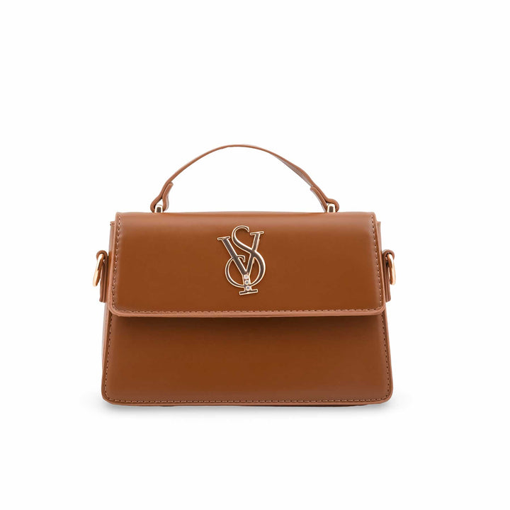 Coffee Formal Shoulder Bag For Ladies P36668