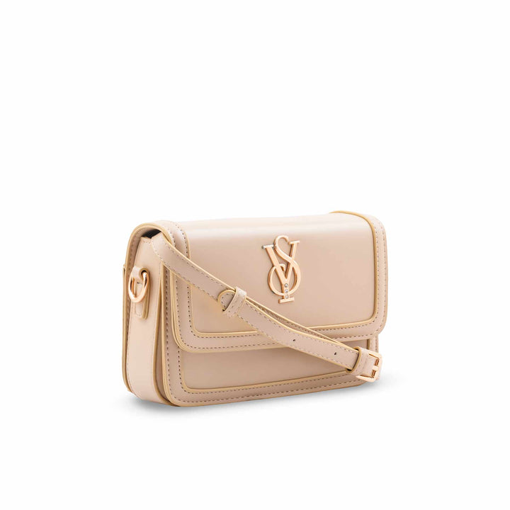 Cream Formal Shoulder Bag For Ladies P36669