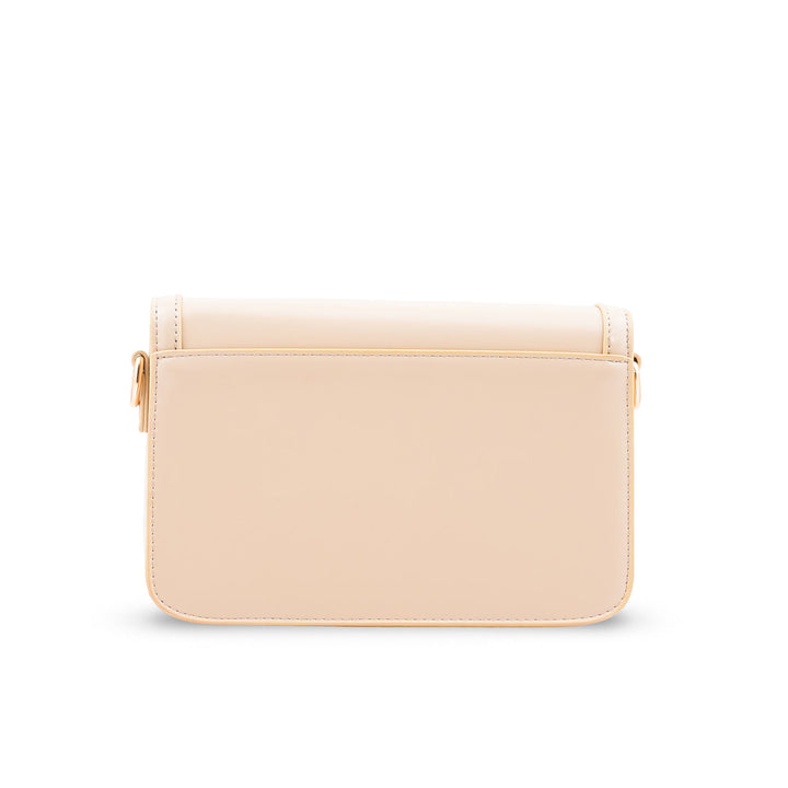 Beige Formal Shoulder Bag For Ladies P36670
