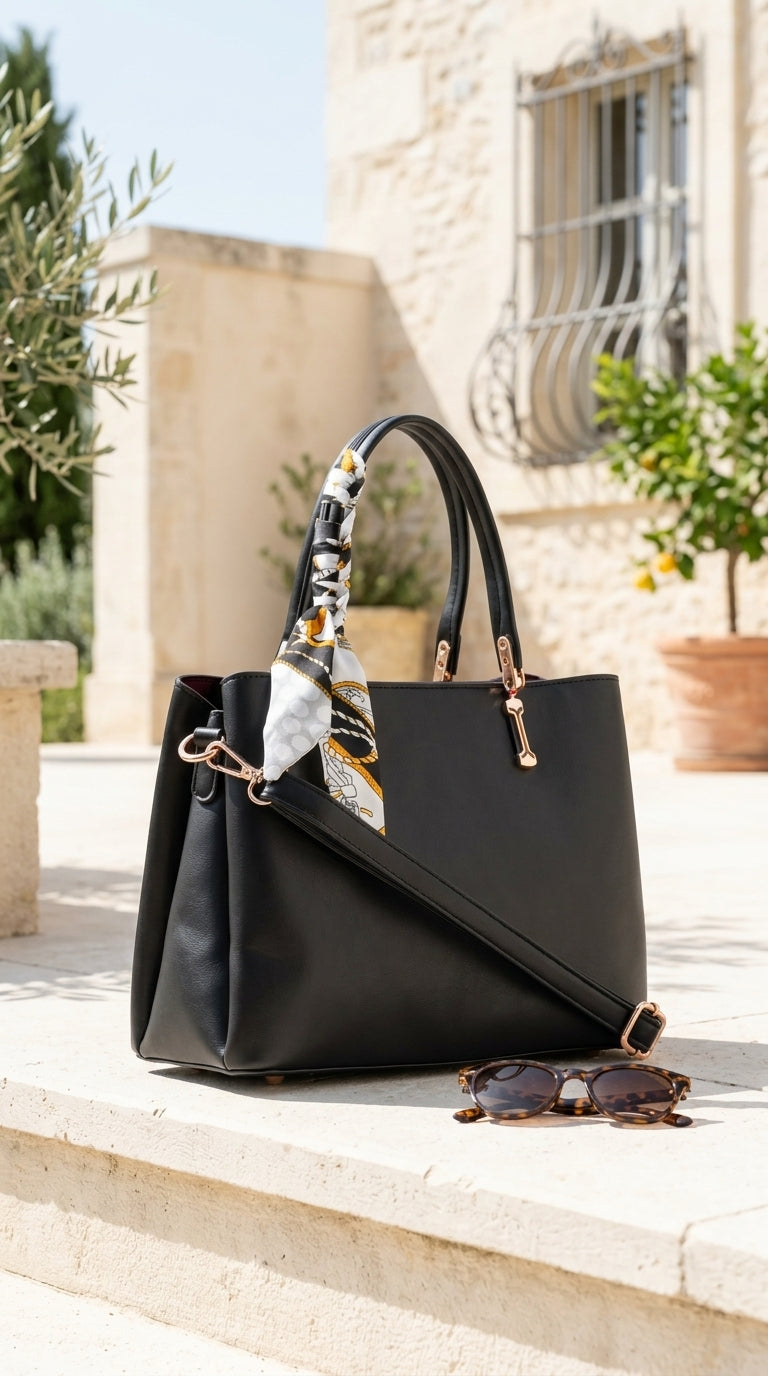 Black Formal Hand Bag For Women P36673