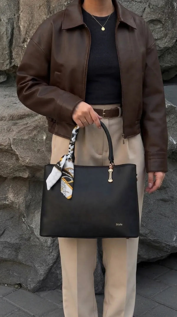 Black Formal Hand Bag For Women P36673