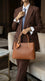 Brown Formal Hand Bag For Women P36673