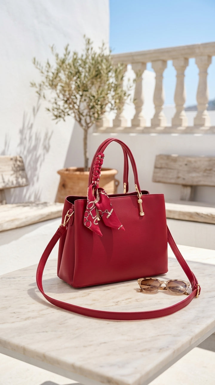 Maroon Formal Hand Bag For Women P36673
