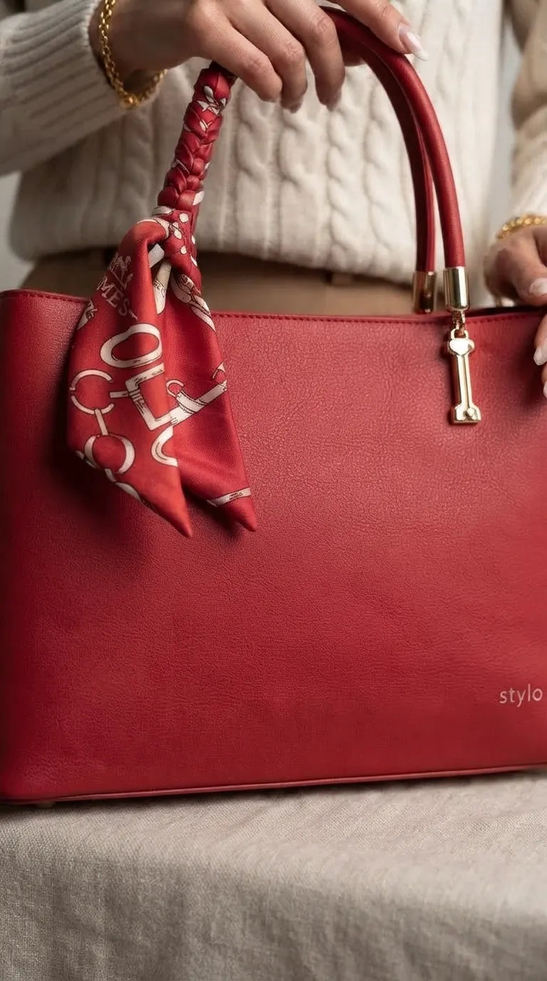 Maroon Formal Hand Bag For Women P36673