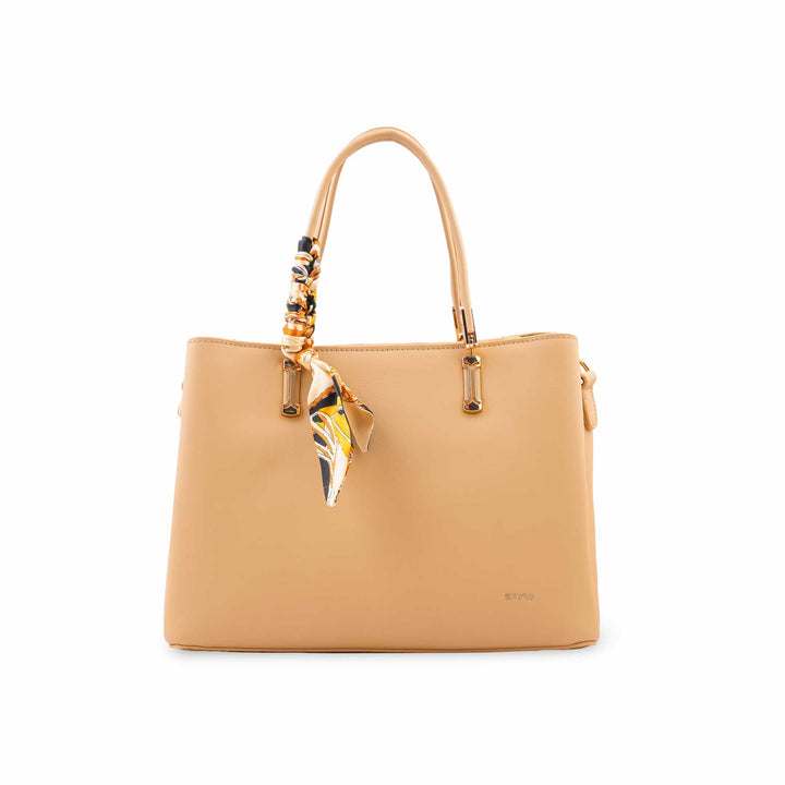 Beige Formal Hand Bag For Women P36673