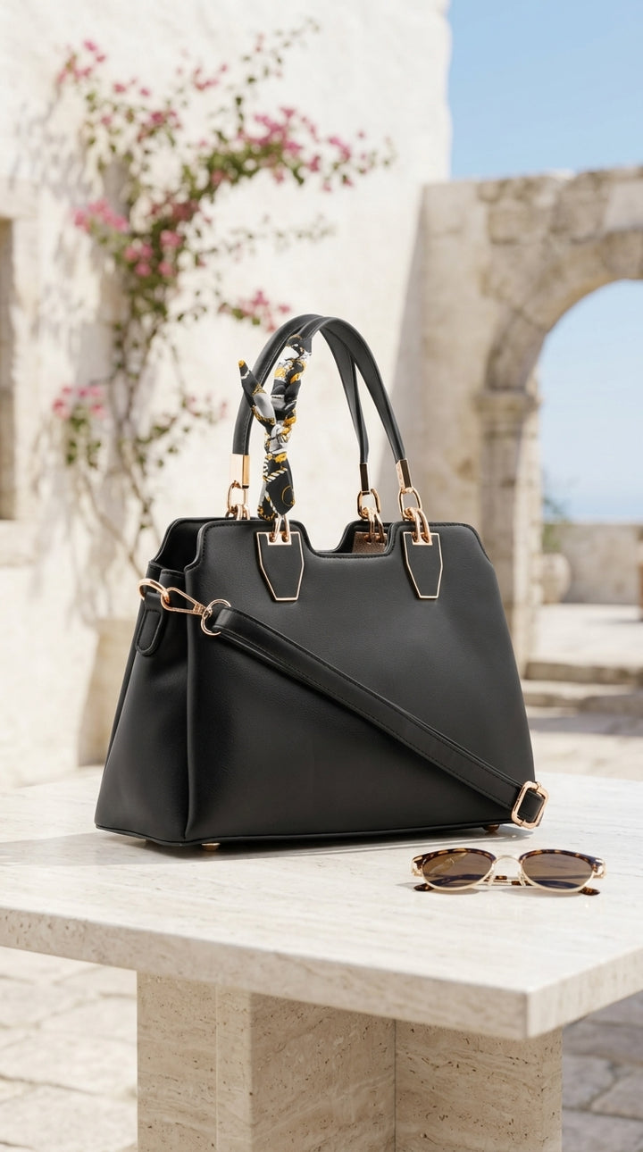 Black Formal Hand Bag For Women P36674
