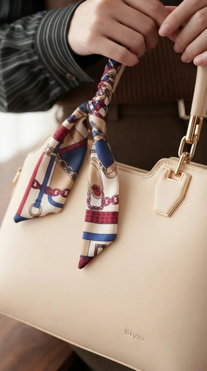 Cream Formal Hand Bag For Women P36674