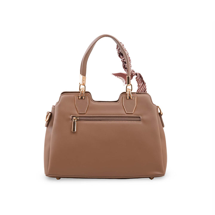 Coffee Formal Hand Bag For Women P36674