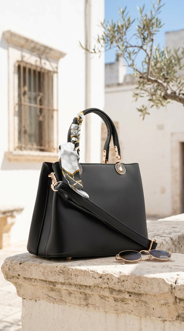 Black Formal Hand Bag For Women P36676