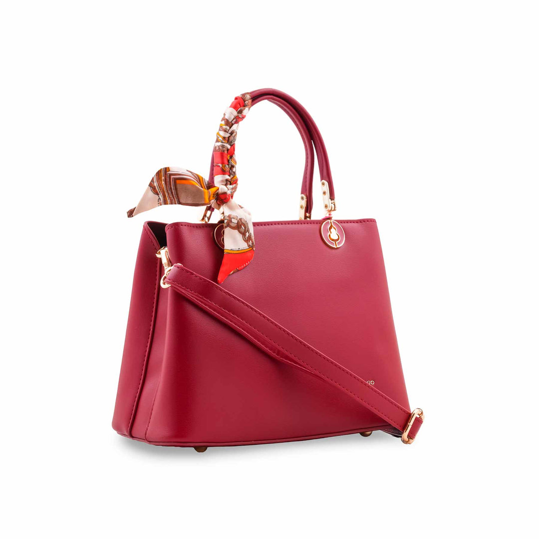 Maroon Formal Hand Bag For Women P36676