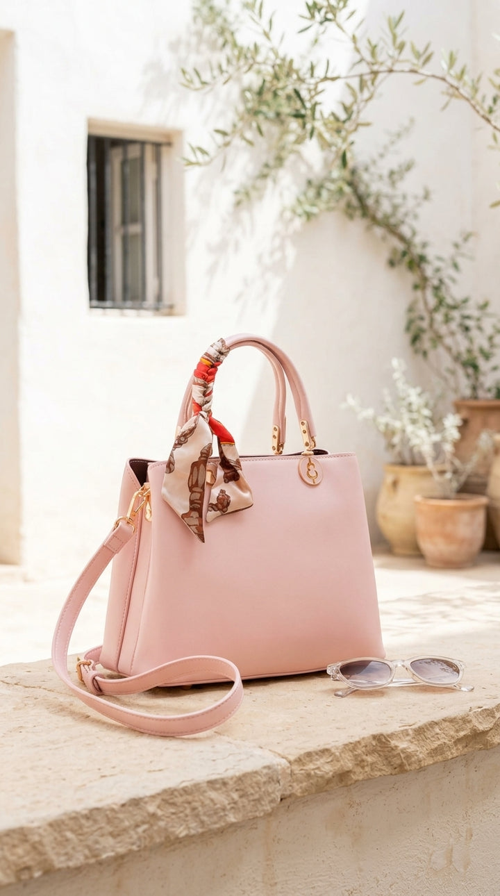 Pink Formal Hand Bag For Women P36676