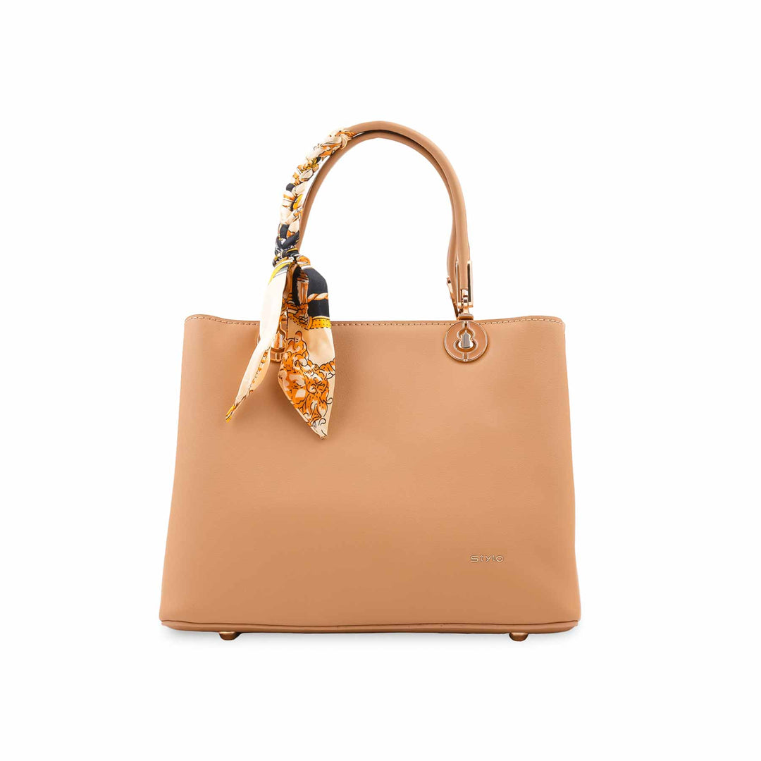 Beige Formal Hand Bag For Women P36676