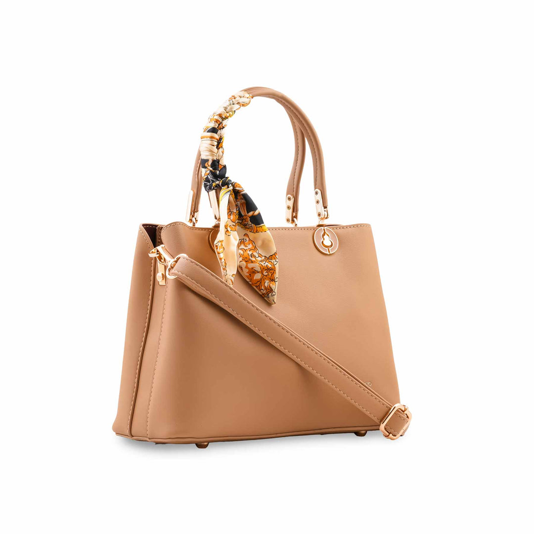 Beige Formal Hand Bag For Women P36676