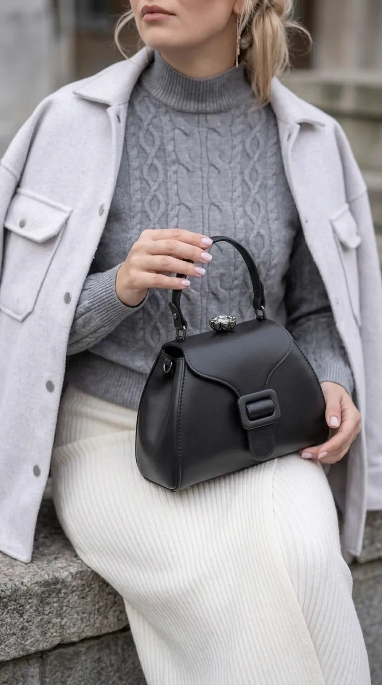 Black Formal Hand Bag For Women P36678