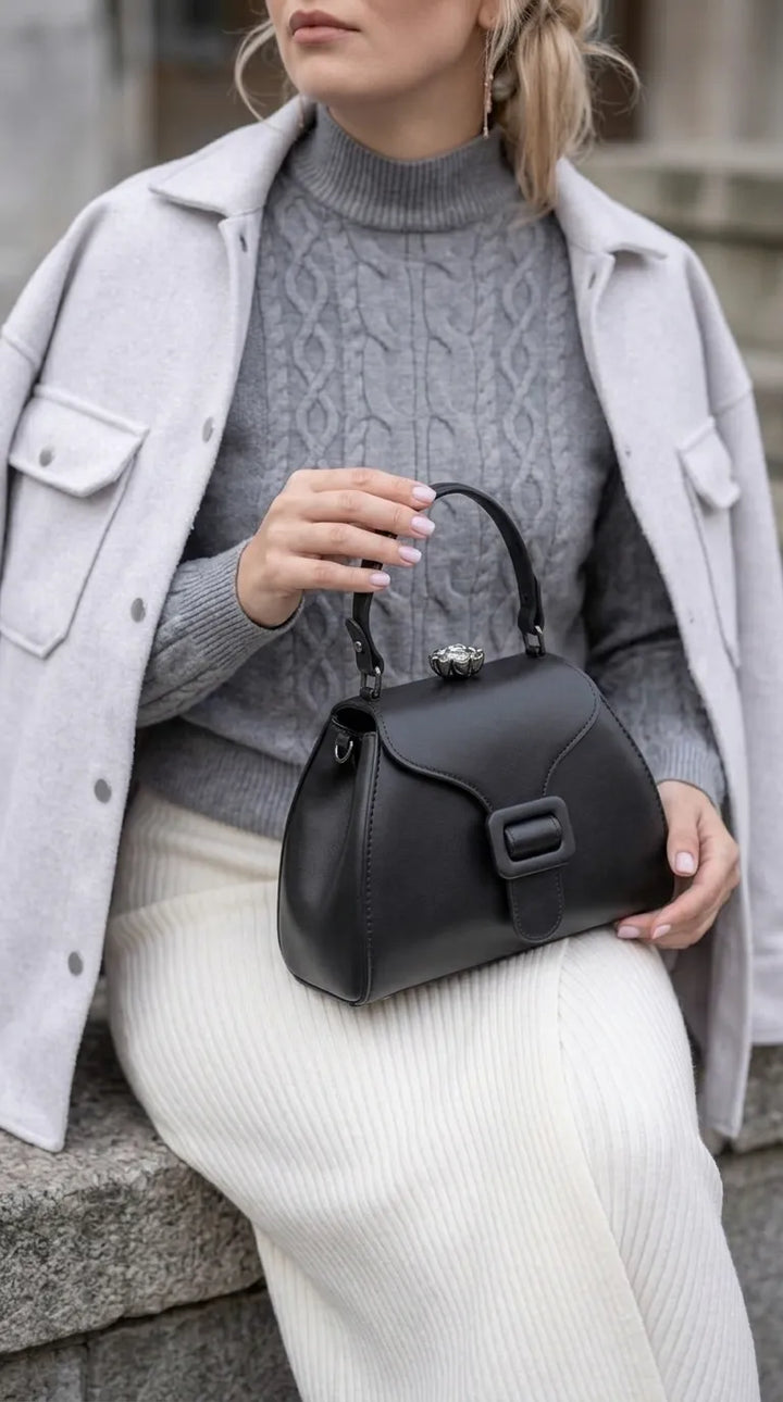 Black Formal Hand Bag For Women P36678