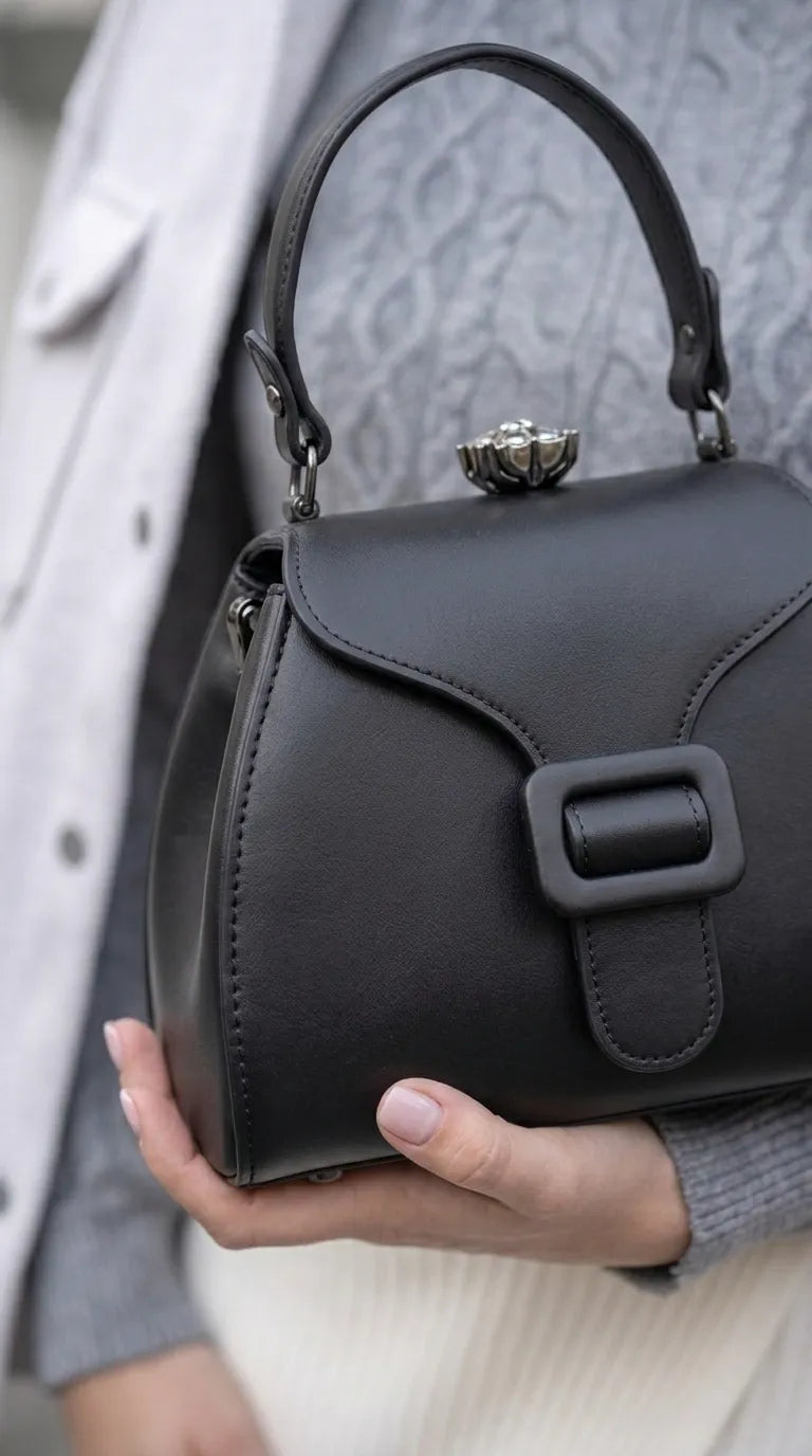 Black Formal Hand Bag For Women P36678
